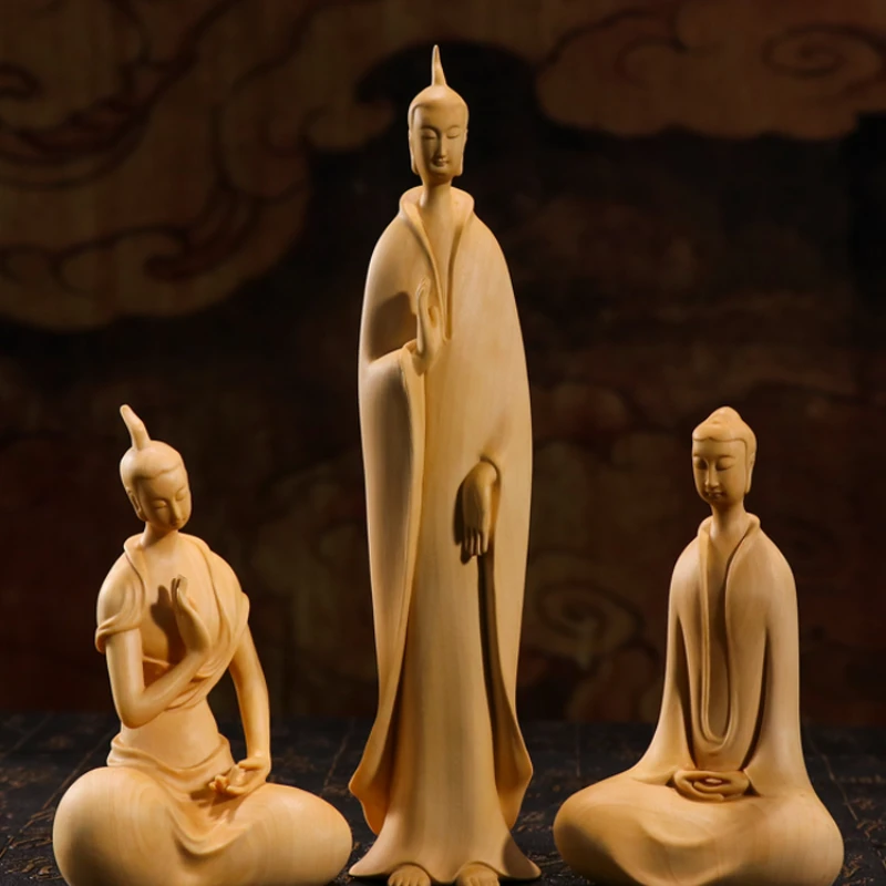 Boxwood Northern Wei three sages Buddha Zen solid wood carving crafts Buddha Sakyamuni tabletop decoration gothic decor
Boxwood Northern Wei three sages Buddha Zen solid wood carving crafts Buddha Sakyamuni tabletop decoration gothic decor