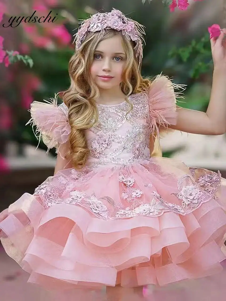 Pink Flower Girl Dresses Princess Feathers Sleeves Bow 2023 Birthday Party Gown For Kids Ball Gown Vestidos De Novia
Pink Flower Girl Dresses Princess Feathers Sleeves Bow 2023 Birthday Party Gown For Kids Ball Gown Vestidos De Novia