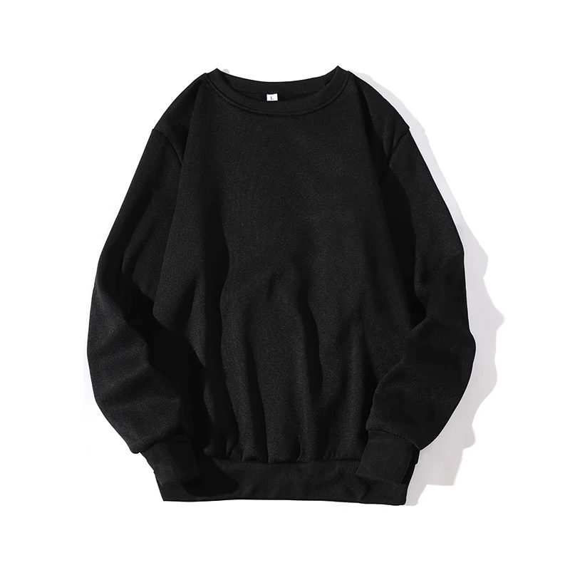

2023 Autumn Popular O-neck Solid Couple Regular Hoodie Long-Sleeve Loosed Daily Casual Streetwear Women Essential Pullover
