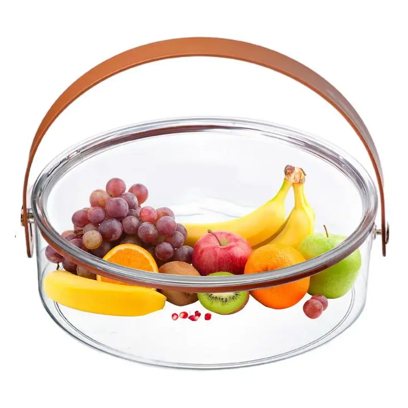 

Dry Fruit Tray With Lid Snack Storage Box With Handle Food Storage Container With 5 Compartments For Dried Fruits Nuts Candies