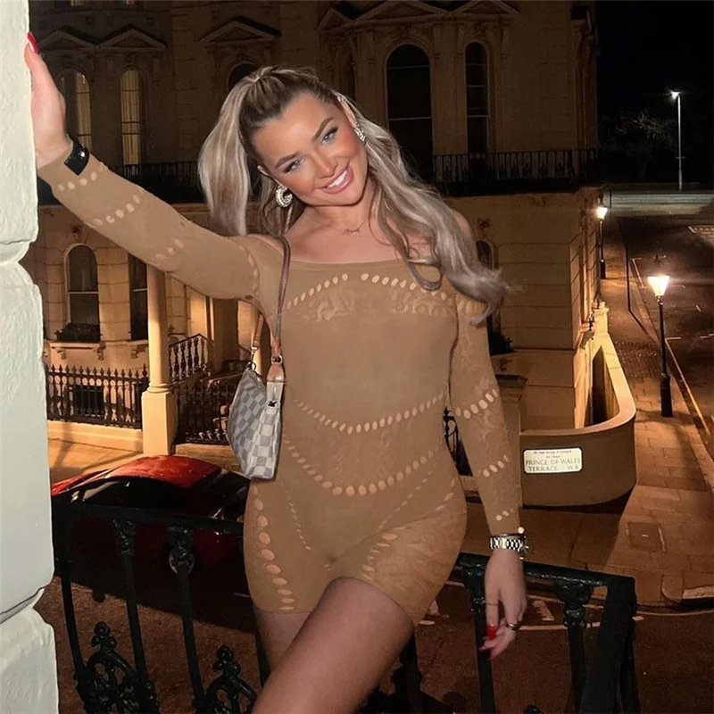 2023 Summer New Women's Sexy Hollow Out Straight Neck Wrapped Hip Knitted High Waist Casual One Piece Shorts Women
2023 Summer New Women's Sexy Hollow Out Straight Neck Wrapped Hip Knitted High Waist Casual One Piece Shorts Women