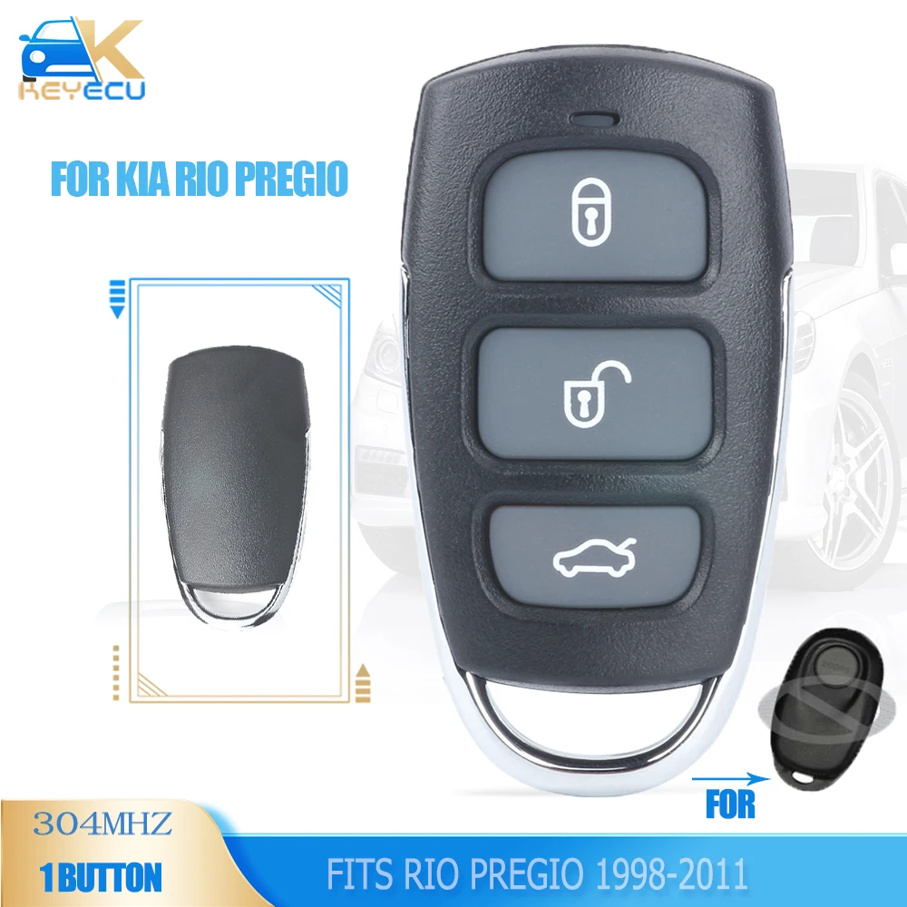 KEYECU Upgrade Remote Key 1 Button 304MHz Fob for Kia Rio 2000-20011 , for Kia Pregio 1998-2011
KEYECU Upgrade Remote Key 1 Button 304MHz Fob for Kia Rio 2000-20011 , for Kia Pregio 1998-2011