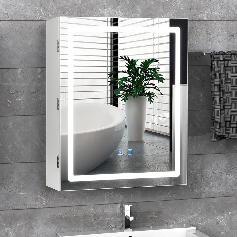 

Шкаф для ванной комнаты Defogger с зеркалом шкафы диммер туалетный столик с памятью 3 цветов мебель домашние зеркала для всего тела