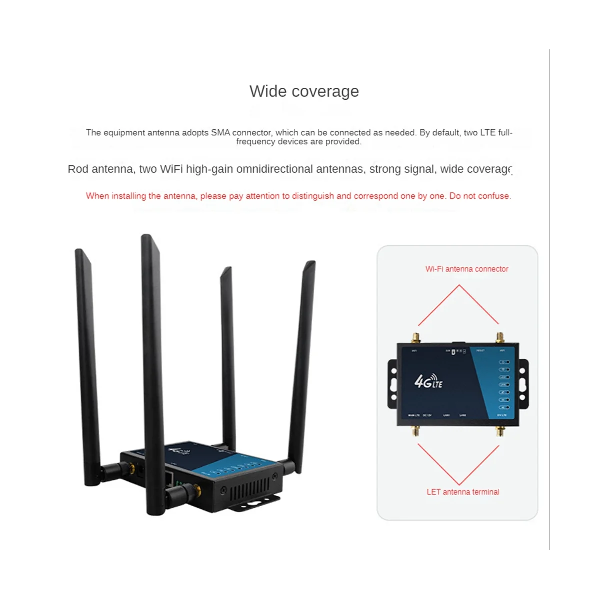 Industrial 4G LTE WiFi Wireless Router with SIM Card Slot Support Wireless to Wired 300Mbps Router LT220-E EU Plug
Industrial 4G LTE WiFi Wireless Router with SIM Card Slot Support Wireless to Wired 300Mbps Router LT220-E EU Plug