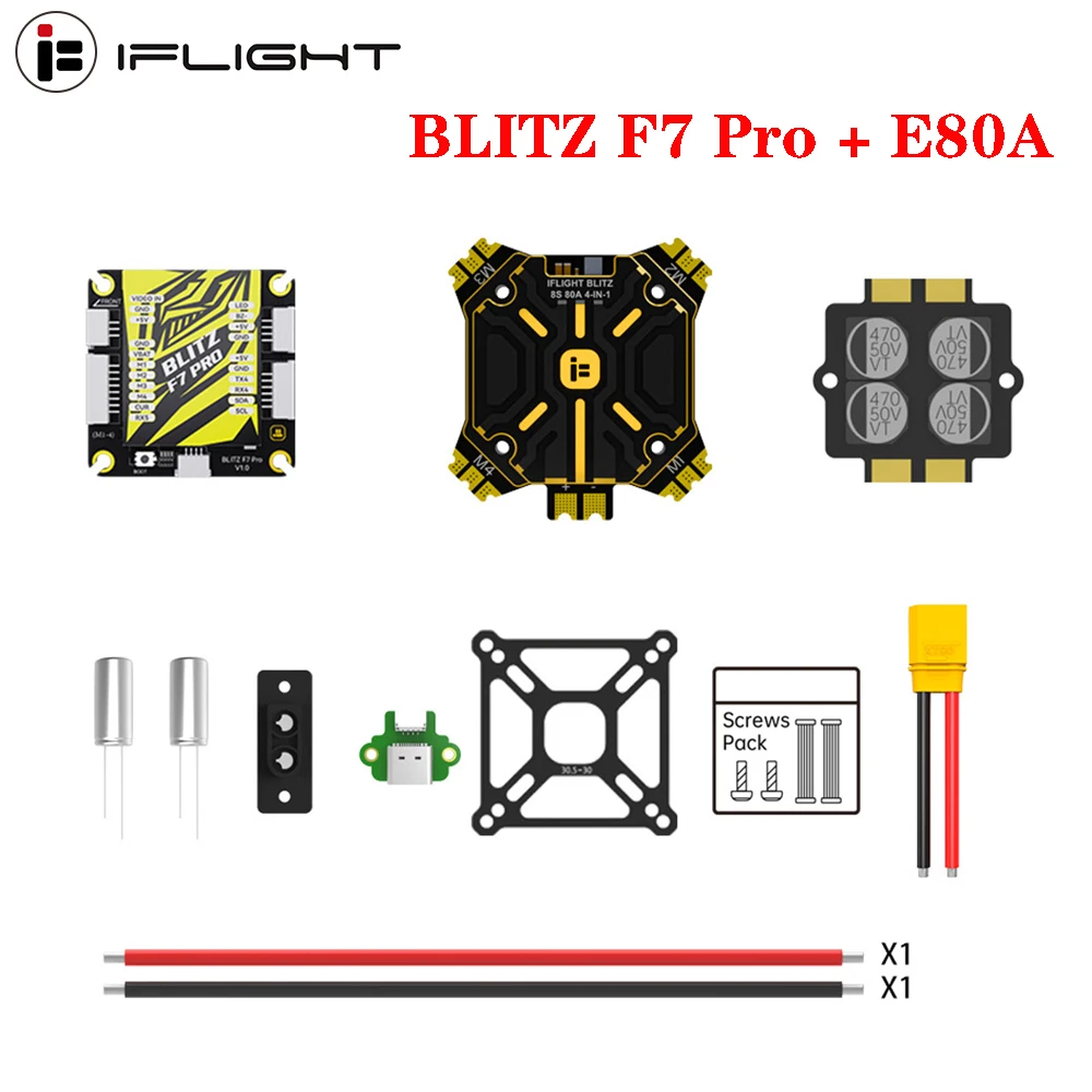 IFlight BLITZ F722 F7 Pro Контроллер полета BMI270 512 Мб черный ящик с BLITZ E80A 4 в 1 ESC DShot150/300/600 4-8S для радиоуправляемого FPV дрона
IFlight BLITZ F722 F7 Pro Контроллер полета BMI270 512 Мб черный ящик с BLITZ E80A 4 в 1 ESC DShot150/300/600 4-8S для радиоуправляемого FPV дрона