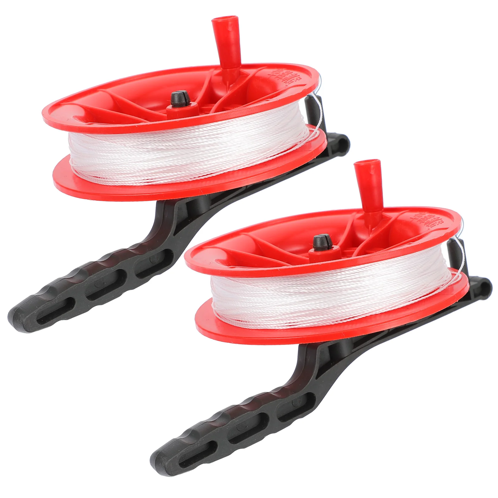 

2pcs Kite String with Reel Kite String Winder Wheel Hand Flying Reel Accessories for Kids Outdoor Game 100m Line