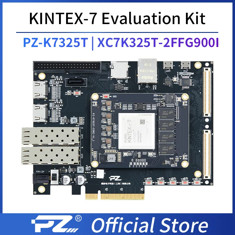 PuZhi PZ-K7325T-KFB Evaluation Kit Xilinx Kintex-7 325T FPGA Development Board XC7K325 PCIE USB SFP K325T
PuZhi PZ-K7325T-KFB Evaluation Kit Xilinx Kintex-7 325T FPGA Development Board XC7K325 PCIE USB SFP K325T
