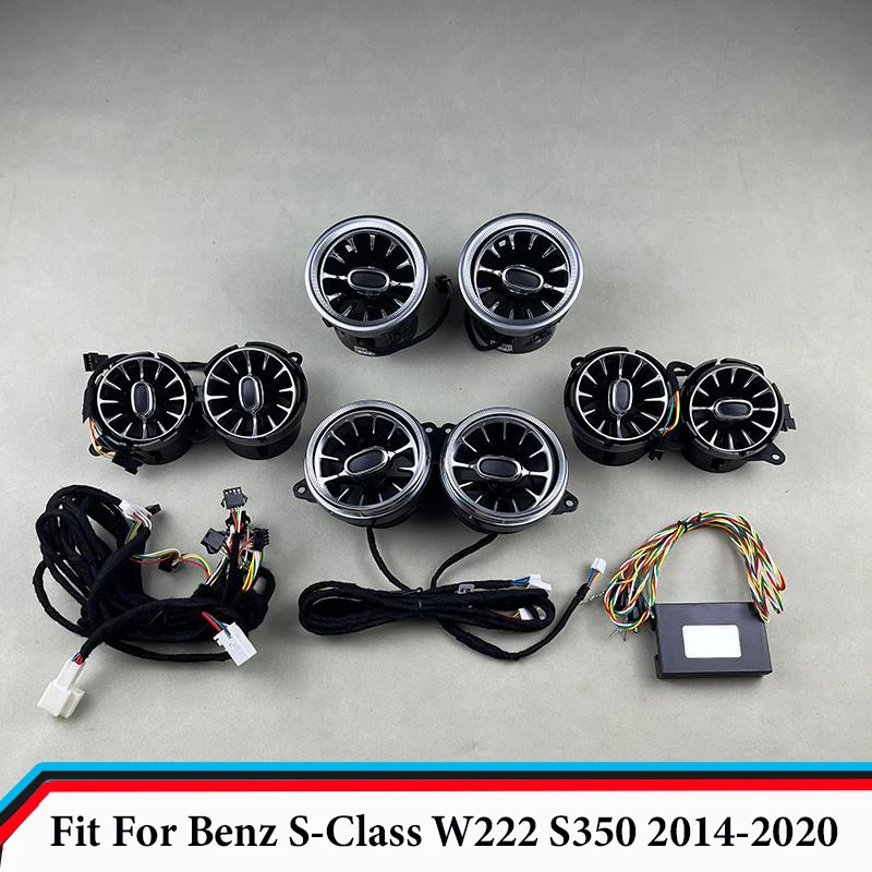 7/64 Colours LED Air Vent Rotary Treble Fit for Mercedes Benz S-Class W222 S350 S450L S500 S560 2014 - 2020 RGB Ambient Light
7/64 Colours LED Air Vent Rotary Treble Fit for Mercedes Benz S-Class W222 S350 S450L S500 S560 2014 - 2020 RGB Ambient Light