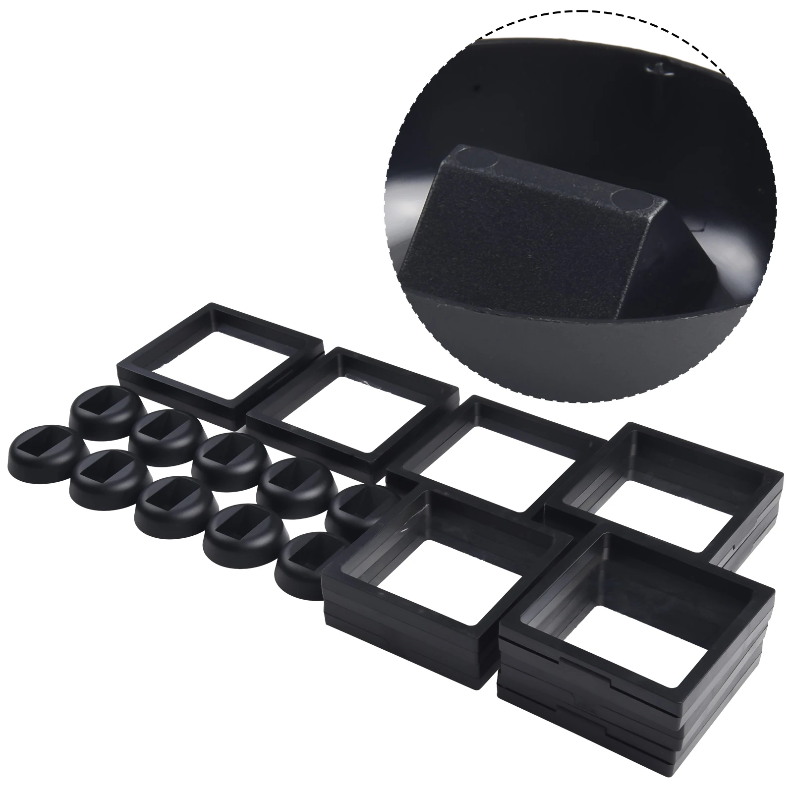10pcs Display Box 3D Floating Frame Holder Stand Box Clear Jewelry Ring Coin Display Case Necklace Display Holder Gems Storage
10pcs Display Box 3D Floating Frame Holder Stand Box Clear Jewelry Ring Coin Display Case Necklace Display Holder Gems Storage