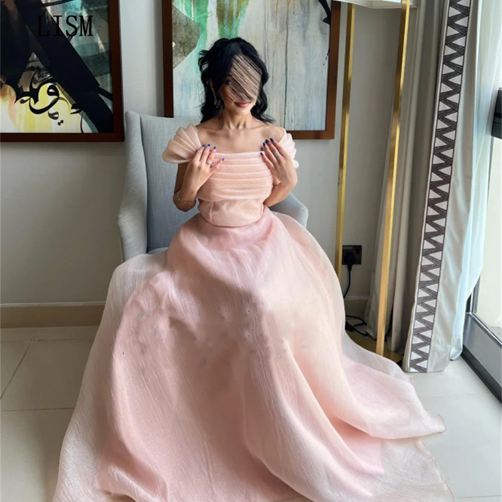 LISM Baby Pink Pleated Off the Shoulder Dreamy Party Evening Gowns Organza A-line Floor Length Quinceanera Dress Elegant Vestido
LISM Baby Pink Pleated Off the Shoulder Dreamy Party Evening Gowns Organza A-line Floor Length Quinceanera Dress Elegant Vestido