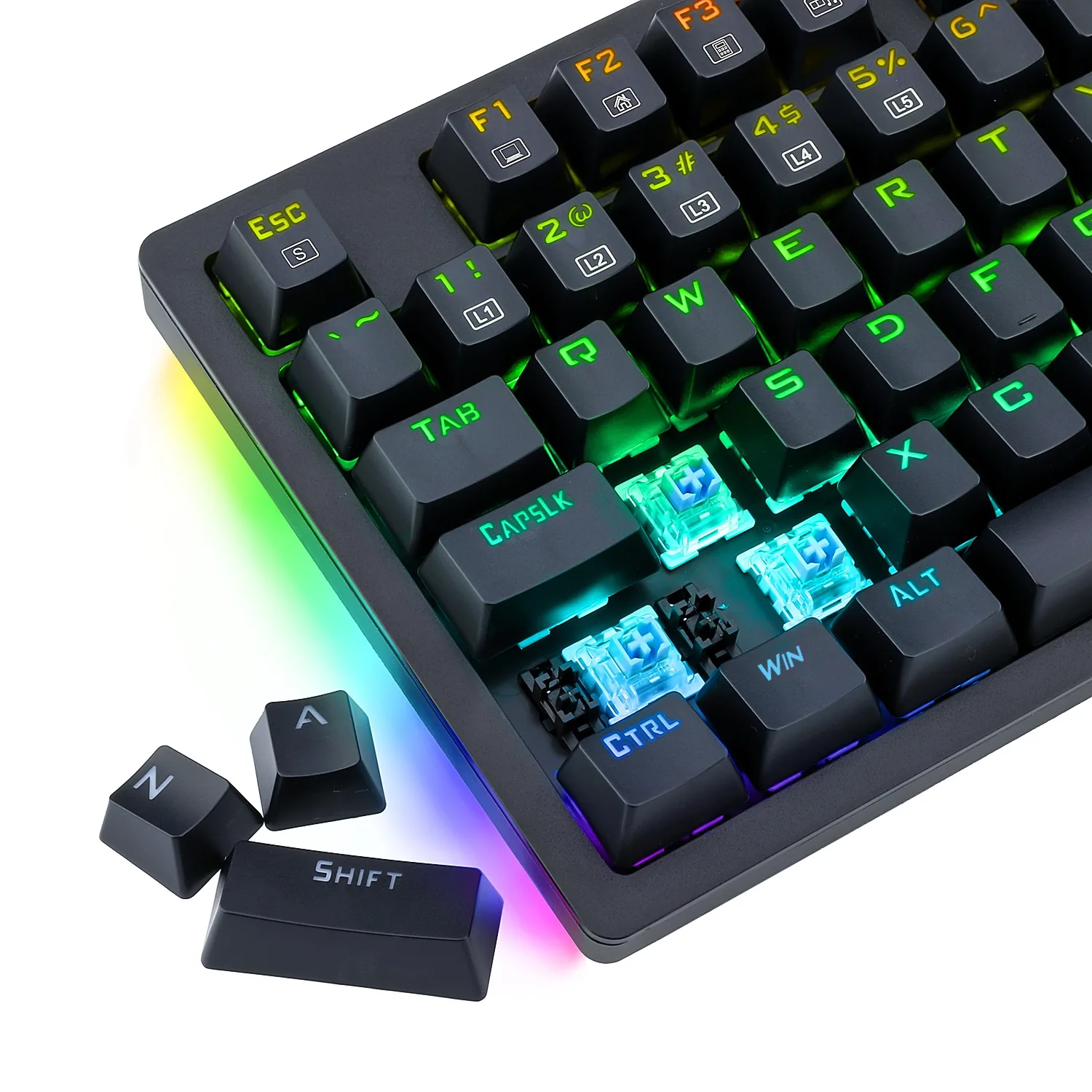 K620 Black Gamer Механическая клавиатура Проводная USB RGB LED Одиночная подсветка 87 клавиш Игровая клавиатура DIY Kit Водонепроницаемая перезаряжаемая эргономичная клавиатура Бизнес для ПК Компьютер Ноутбук Офис Дома
K620 Black Gamer Механическая клавиатура Проводная USB RGB LED Одиночная подсветка 87 клавиш Игровая клавиатура DIY Kit Водонепроницаемая перезаряжаемая эргономичная клавиатура Бизнес для ПК Компьютер Ноутбук Офис Дома