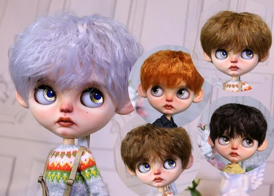 Blythes doll hair is suitable for 1/6 size stylish sunny and handsome easy to roll high temperature silk, puff, foam and golden
Blythes doll hair is suitable for 1/6 size stylish sunny and handsome easy to roll high temperature silk, puff, foam and golden