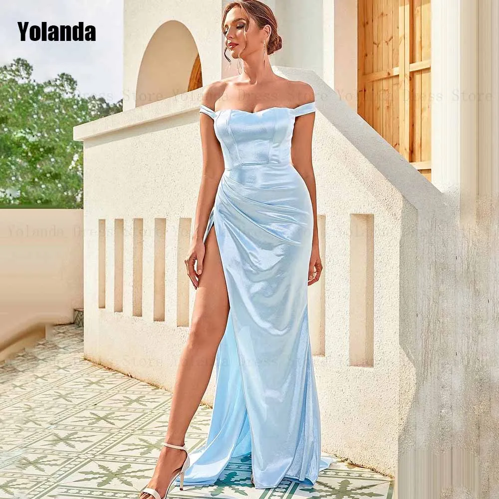 Mermaid Wedding Dress 2024 New Design Off-The-Shoulder Satin Front Split Open Back Bride Dresses Floor Length robe de mariée
Mermaid Wedding Dress 2024 New Design Off-The-Shoulder Satin Front Split Open Back Bride Dresses Floor Length robe de mariée