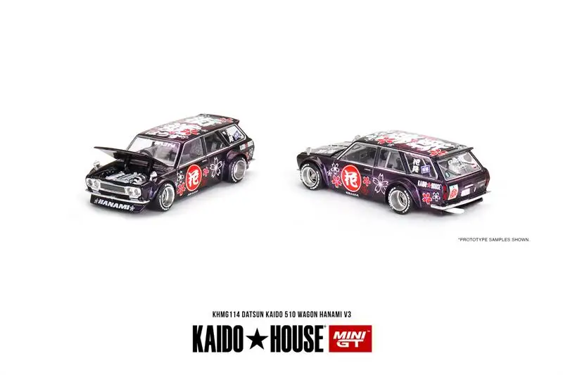 ** Предзаказ ** Kaido House x MINI GT 1:64 Datsun KAIDO 510 Wagon Hanami V3 литая модель автомобиля 
** Предзаказ ** Kaido House x MINI GT 1:64 Datsun KAIDO 510 Wagon Hanami V3 литая модель автомобиля