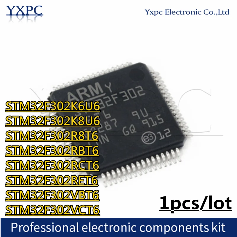 1PCS STM32F302K6U6 STM32F302K8U6 STM32F302R8T6 STM32F302RBT6 STM32F302RCT6 STM32F302RET6 STM32F302VBT6 STM32F302VCT6 F302K6
1PCS STM32F302K6U6 STM32F302K8U6 STM32F302R8T6 STM32F302RBT6 STM32F302RCT6 STM32F302RET6 STM32F302VBT6 STM32F302VCT6 F302K6