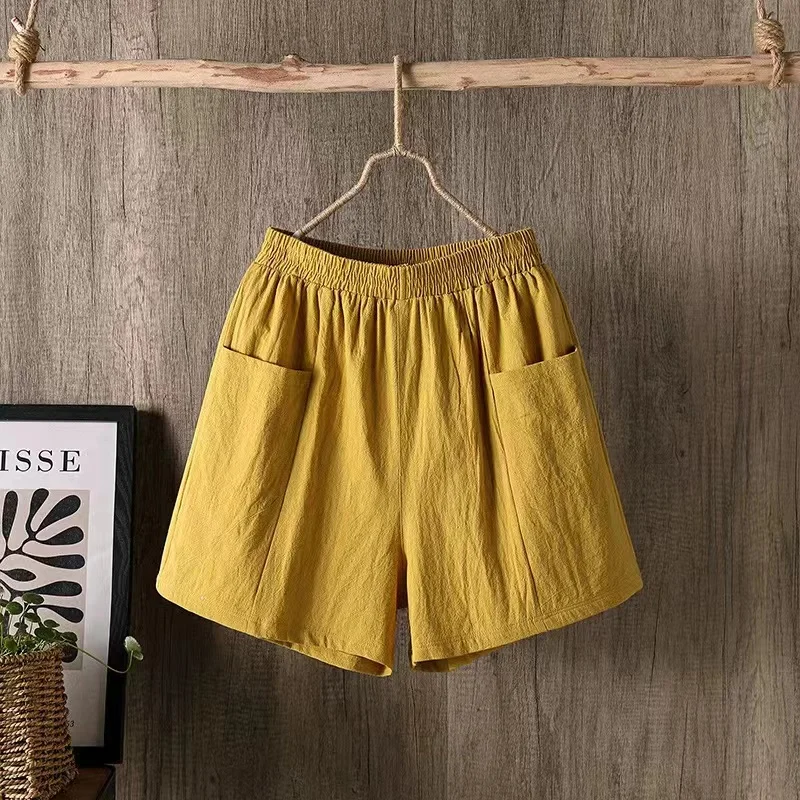 2023 Women Cotton Shorts Summer Casual Solid Cotton Linen Shorts High Waist Loose Shorts for Girls Soft Cool Female Shorts
2023 Women Cotton Shorts Summer Casual Solid Cotton Linen Shorts High Waist Loose Shorts for Girls Soft Cool Female Shorts