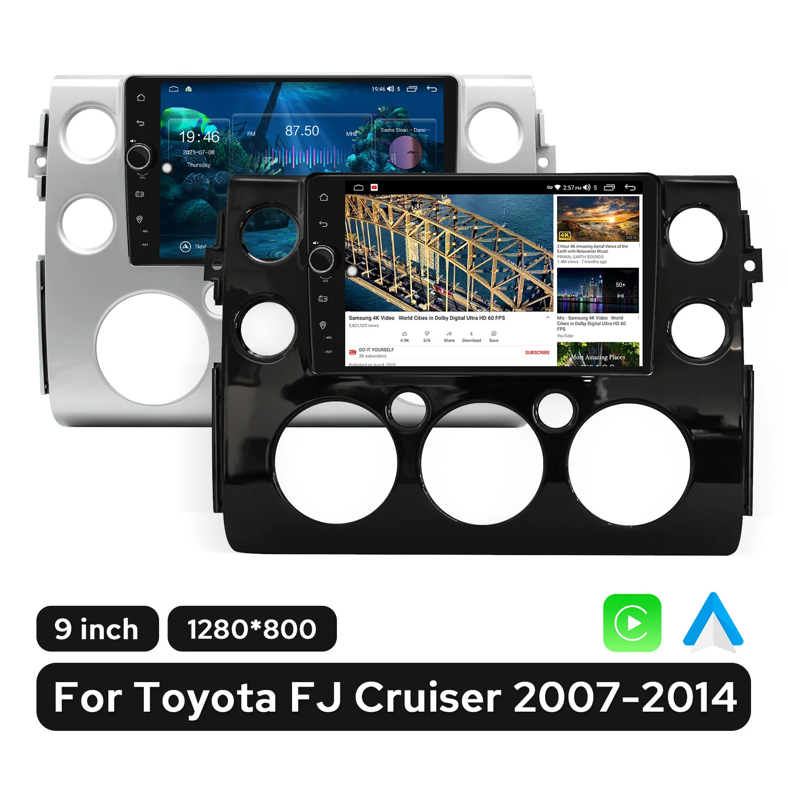 

JOYING Plug and Play 9 "8G 128G Android автомобильное стерео радио головное устройство с Android Авто Carplay для Toyota FJ Cruiser 2007-2014