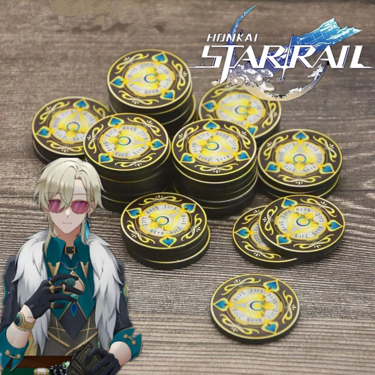 Game Honkai: Star Rail Cosplay Aventurine Bushi Coin Prop Accessories Collectible Art Xmas Commemorative Gift
Game Honkai: Star Rail Cosplay Aventurine Bushi Coin Prop Accessories Collectible Art Xmas Commemorative Gift