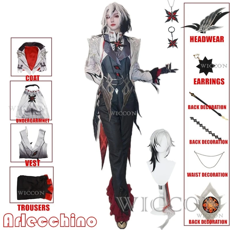 New Arlecchino Cosplay Costume Wigs Genshin Impact Fatui The Knave Arlecchino Uniform Eleven Fatui Harbingers Costume Outfit
New Arlecchino Cosplay Costume Wigs Genshin Impact Fatui The Knave Arlecchino Uniform Eleven Fatui Harbingers Costume Outfit