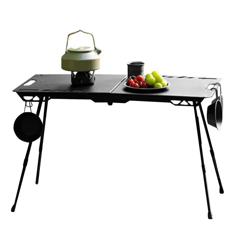 

Camping Table Folding Table Outdoor Portable Barbecue Table Camping Picnic Tourist BBq Table with Retractable Legs