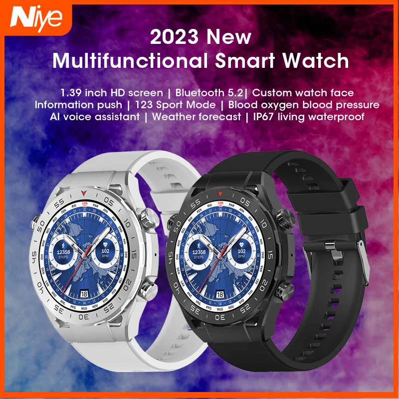 Niye New 1.39 Inch Full Touch Smartwatch Bluetooth 5.2 Call Sports Bracelet Heart Rate Blood Pressure Monitoring Watch Bracelet
Niye New 1.39 Inch Full Touch Smartwatch Bluetooth 5.2 Call Sports Bracelet Heart Rate Blood Pressure Monitoring Watch Bracelet