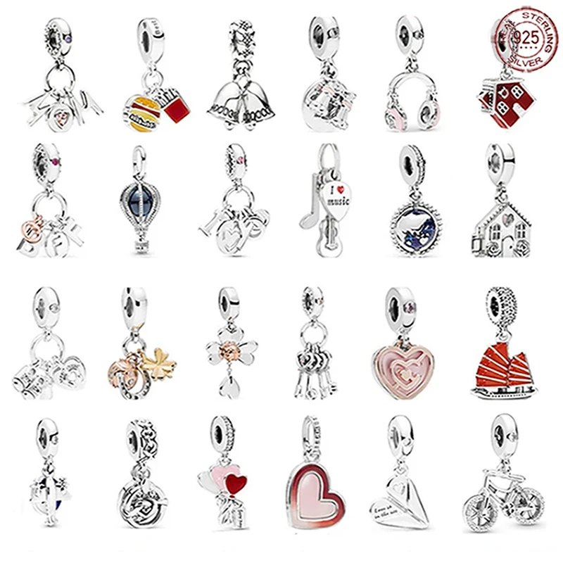 Fashionable 925 sterling silver brand new bicycle headphone pendant fit original Pandora bracelet DIY women's jewelry
Fashionable 925 sterling silver brand new bicycle headphone pendant fit original Pandora bracelet DIY women's jewelry