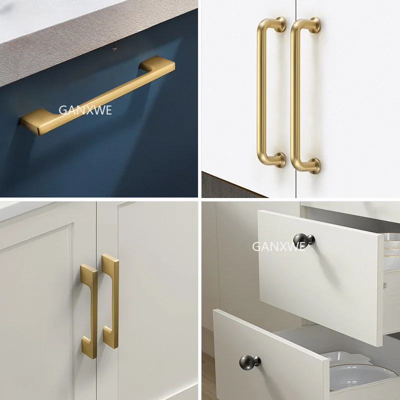 

Ручка для шкафа в современном минималистичном стиле для шкафа, шкаф для шкафа, матовый золотой, серый, цинковый сплав