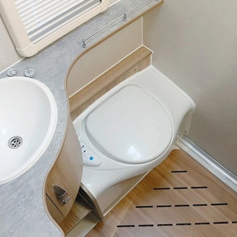 RV bed trailer accessories imported toilet Sedford C403 bench-type toilet with black water tank.
RV bed trailer accessories imported toilet Sedford C403 bench-type toilet with black water tank.