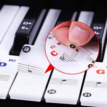 37/49/54/61/88 Color Transparent Piano Keyboard Stickers Electronic Keyboard Key Piano Stave Note Sticker Symbol For White Keys
37/49/54/61/88 Color Transparent Piano Keyboard Stickers Electronic Keyboard Key Piano Stave Note Sticker Symbol For White Keys