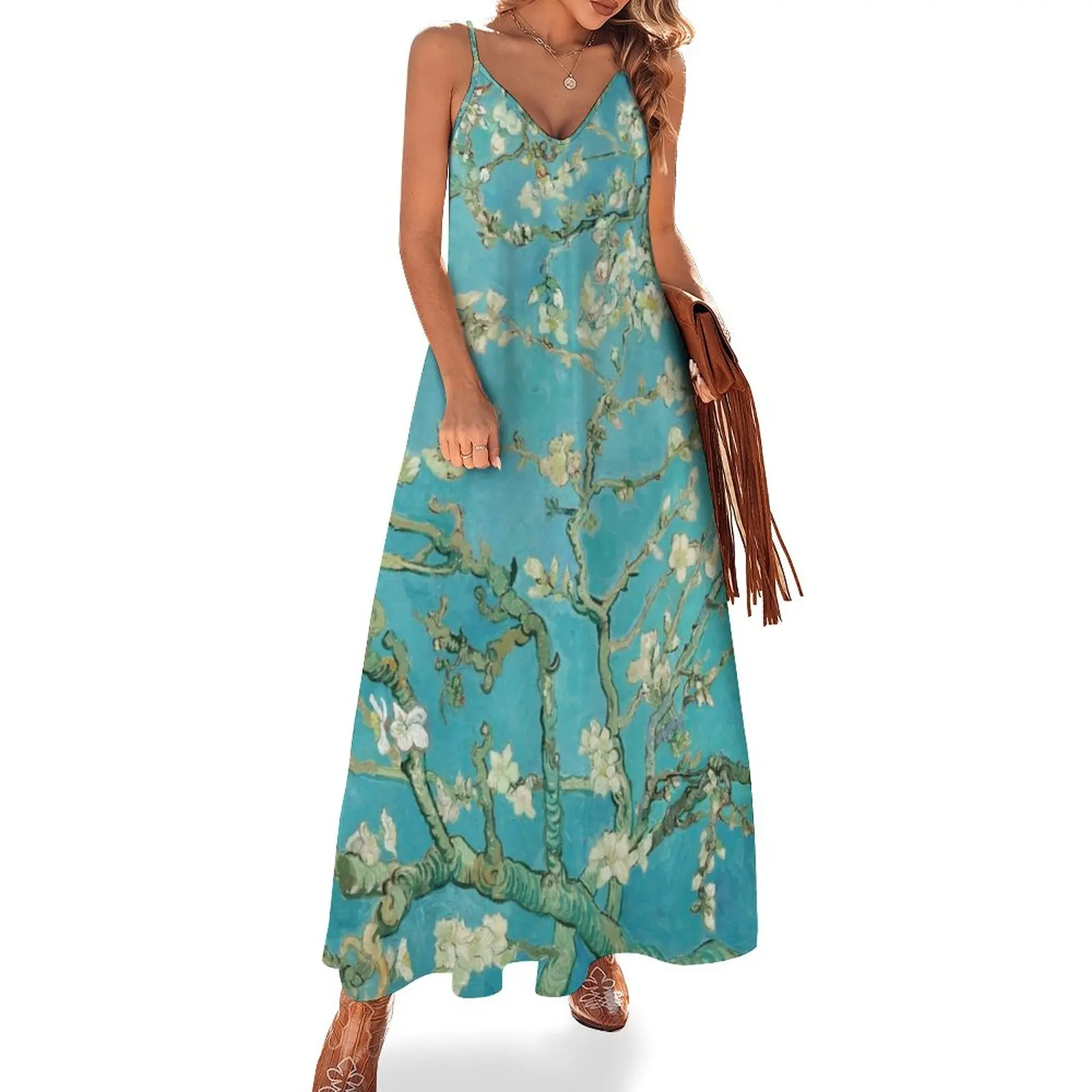 

Almond Blossoms by Vincent Van Gogh Sleeveless Dress beach dresses women's summer dresses 2023 luxury woman party dress