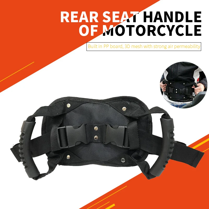 

Motorcycle Safety Belt Rear Seat Passenger Grip Grab Handle Non-slip Strap With Handle
