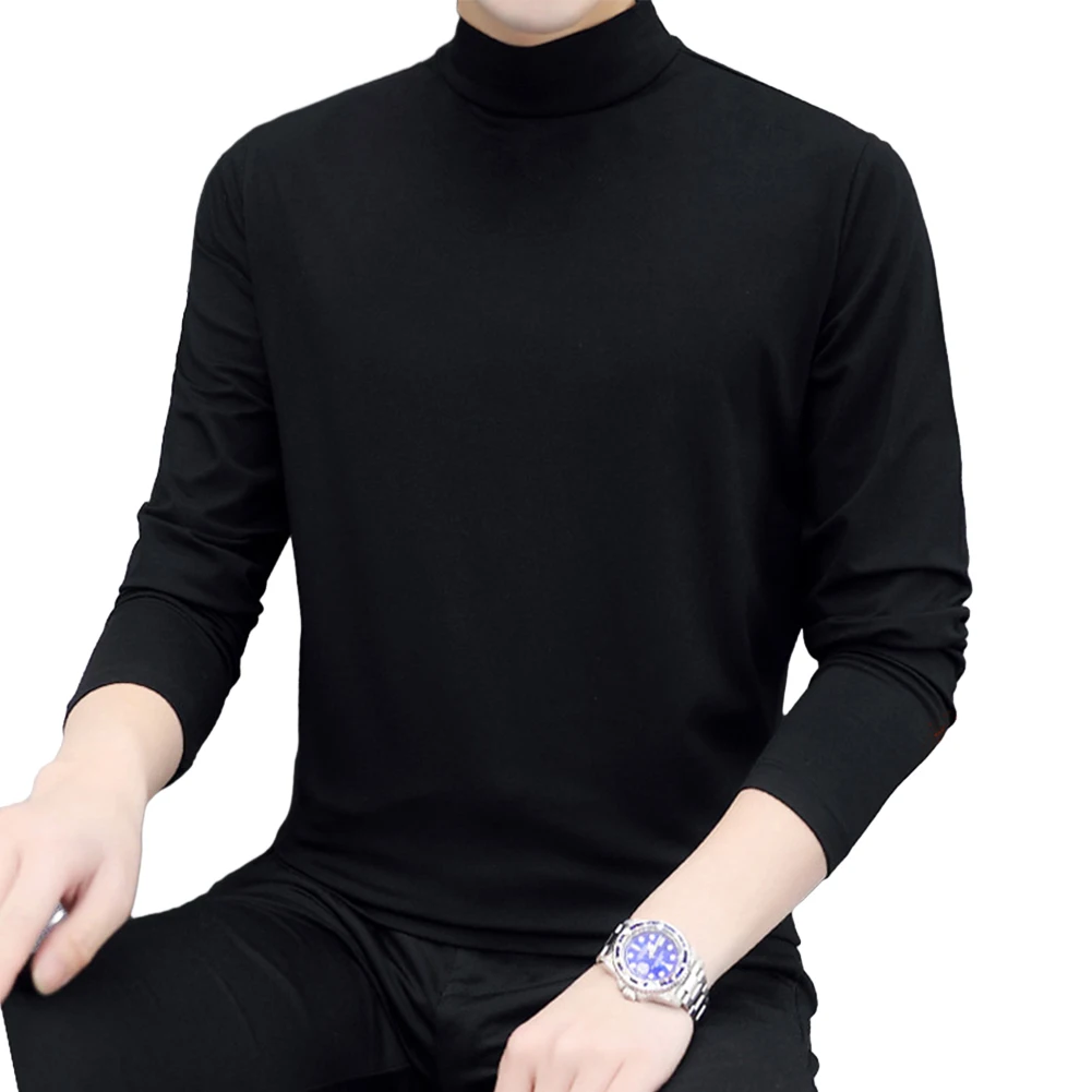 

Thermal Underwear for Men Half Turtleneck Pullover Tops Long Sleeve Blouse Slim Fit T Shirt Keep Warm and Look Stylish