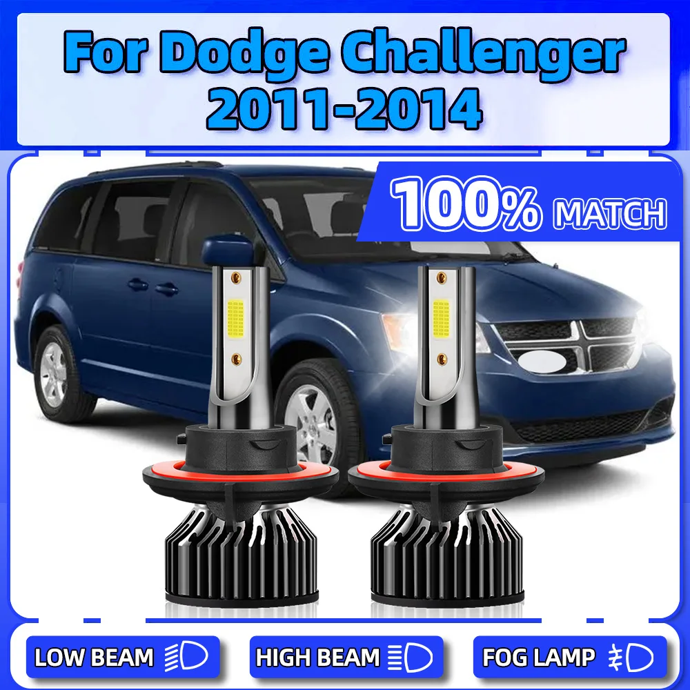 2Pcs LED Headlight Bulbs 20000LM 120W CSP Chips Auto Lights 12V Turbo Car Lamps 6000K For Dodge Challenger 2011 2012 2013 2014
2Pcs LED Headlight Bulbs 20000LM 120W CSP Chips Auto Lights 12V Turbo Car Lamps 6000K For Dodge Challenger 2011 2012 2013 2014