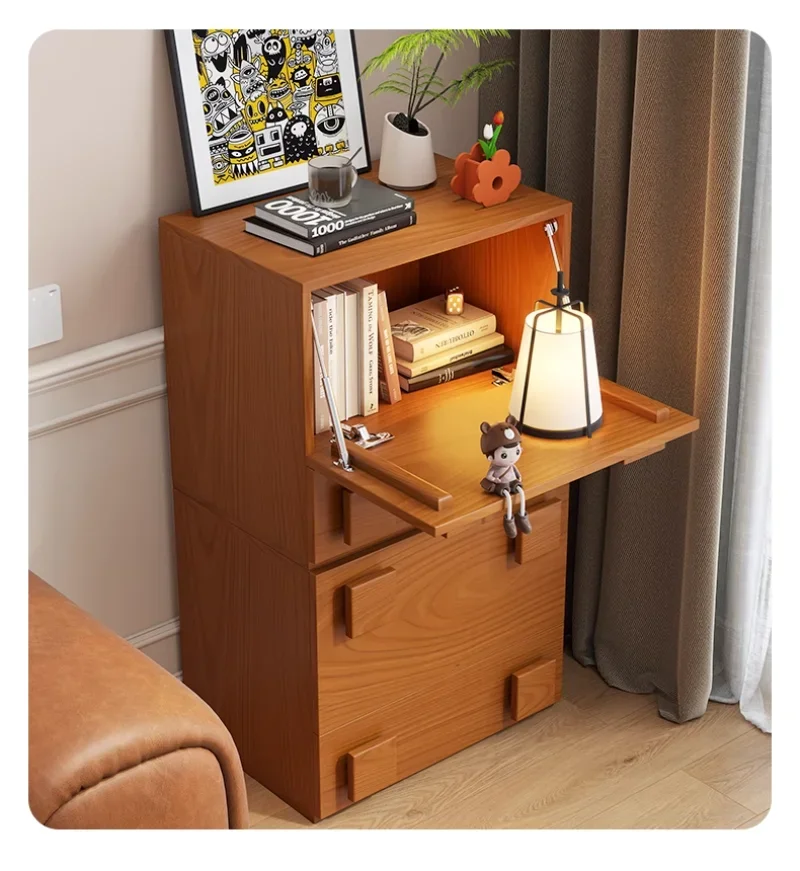 Medieval Double-layer Storage Cabinet, Retro Style Solid Wood Carmen Cabinet, Living Room TV Cabinet, Bedroom Bedside Table Medieval Double-layer Storage Cabinet, Retro Style Solid Wood Carmen Cabinet, Living Room TV Cabinet, Bedroom Bedside Table