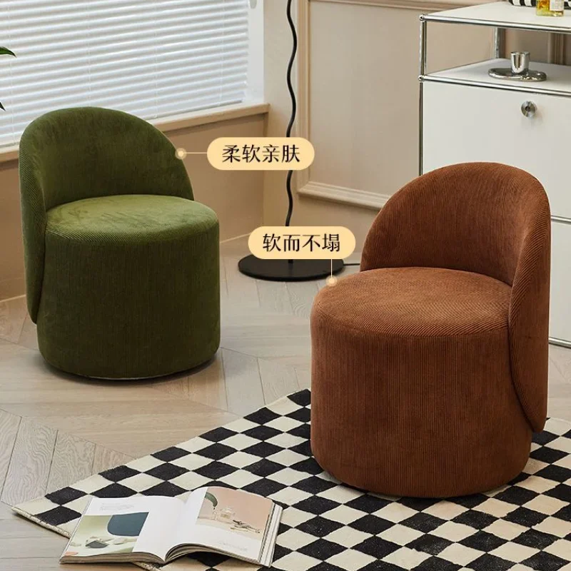 Backrest Dressing Stool Modern Simple Home Bedroom Makeup Chair Nordic Light Luxury Living Room Sofa Ottomans Home Furniture 
Backrest Dressing Stool Modern Simple Home Bedroom Makeup Chair Nordic Light Luxury Living Room Sofa Ottomans Home Furniture