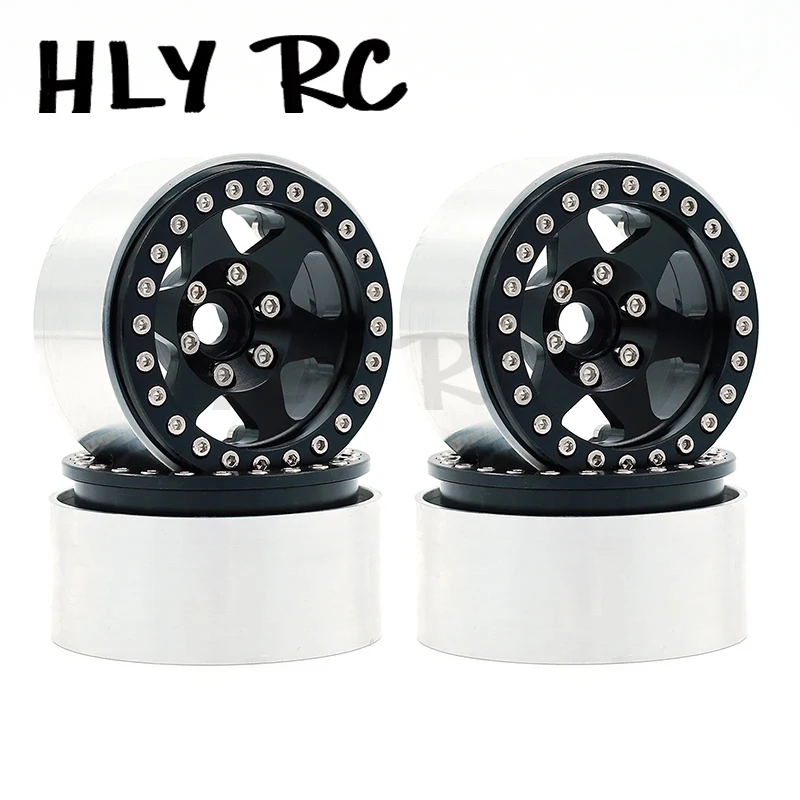 

Metal 6 Spokes 1.9 Beadlock Wheel Hub Rim for 1/10 RC Crawler Axial SCX10 90046 Capra AXI03007 TRX4 Redcat Gen8 VS4-10