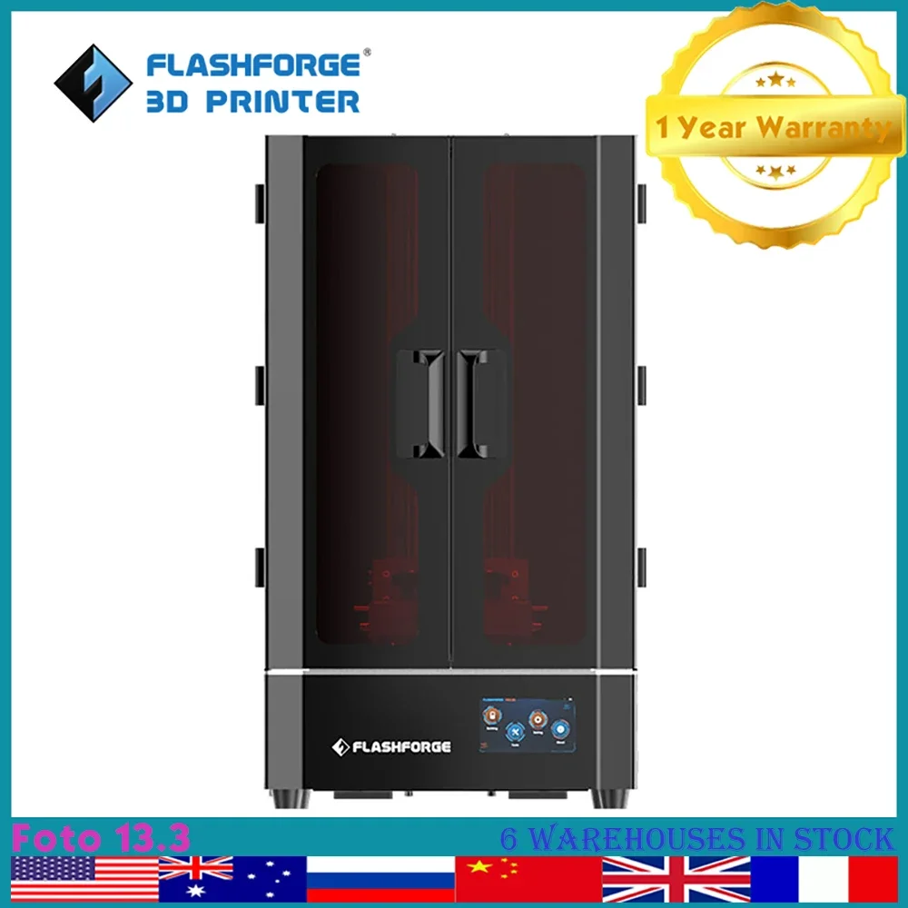 3D принтер Flashforge Foto 13,3, смола, 4K, моно, ЖК-экран, промышленный модуль оси Z, УФ матрица, 4,5 нм, Стандартный сенсорный экран дюйма
3D принтер Flashforge Foto 13,3, смола, 4K, моно, ЖК-экран, промышленный модуль оси Z, УФ матрица, 4,5 нм, Стандартный сенсорный экран дюйма