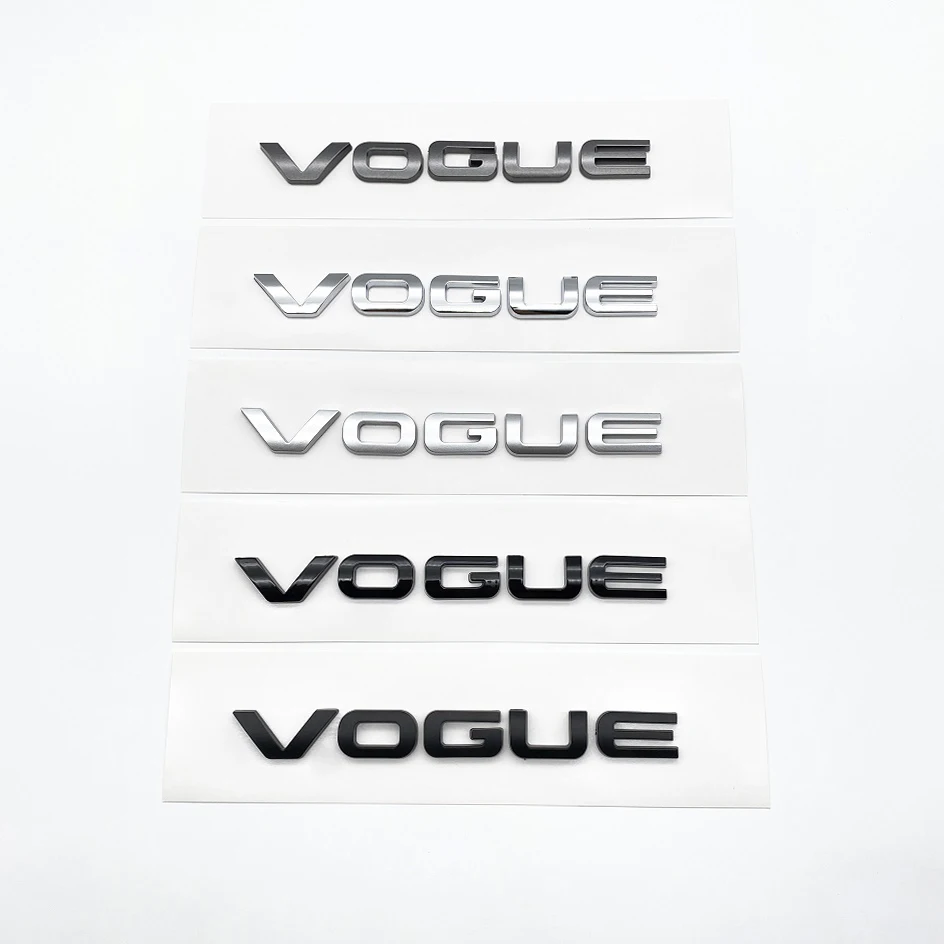 3D ABS Letters VOQUE Car sticker Rear tail Trunk sticker car rear Emblem sticker for RANGE ROVER P250 P300 styling Accessories
3D ABS Letters VOQUE Car sticker Rear tail Trunk sticker car rear Emblem sticker for RANGE ROVER P250 P300 styling Accessories