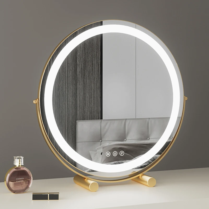 Golden Aesthetic Mirror Standing Toilet Circle Makeup Girls Small Mirror With Light Espelhos Decorativos Decoration Living Room
Golden Aesthetic Mirror Standing Toilet Circle Makeup Girls Small Mirror With Light Espelhos Decorativos Decoration Living Room