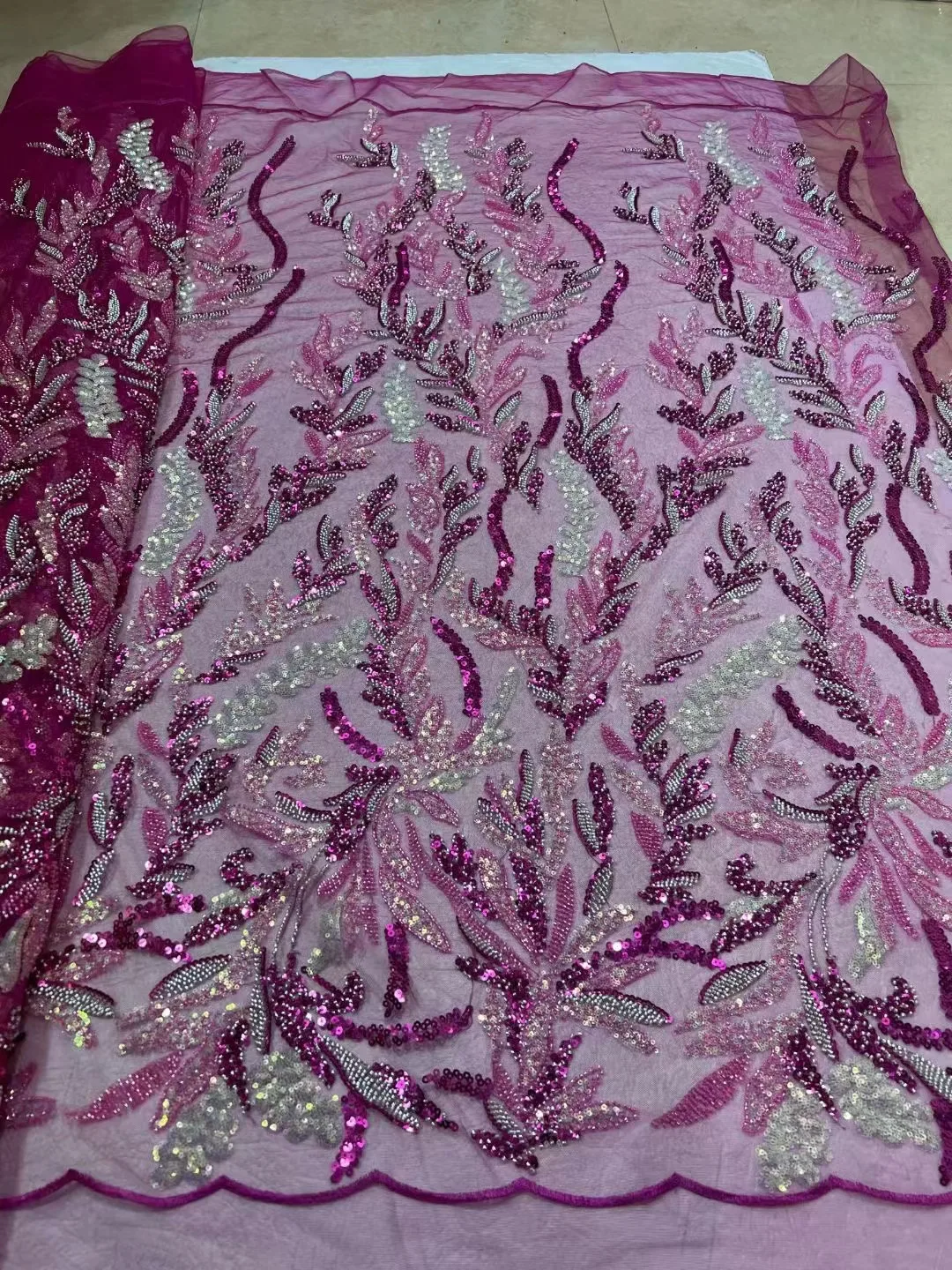 Brown Lace Beaded Lace Fabric Luxury Bridal French Net Tulle Embroidery Fabric for Wedding African Lace Material Fabric 5 Yards
Brown Lace Beaded Lace Fabric Luxury Bridal French Net Tulle Embroidery Fabric for Wedding African Lace Material Fabric 5 Yards
