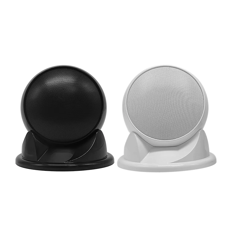 

DEKEN SLIM3 WH/BK Ceiling Mounted Wall-mounted Placement Installation Mini Spherical Speaker for Home Theatre System