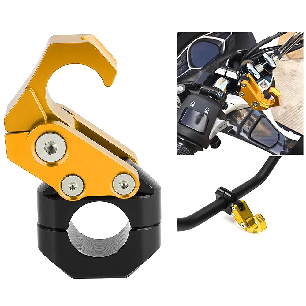 Alloy Foldable Bag Glove Hook for 22MM 0.86in Handlebar Bumper Hanger Universal Motorcycle Helmet Hook Aluminum Motorbike Gold
Alloy Foldable Bag Glove Hook for 22MM 0.86in Handlebar Bumper Hanger Universal Motorcycle Helmet Hook Aluminum Motorbike Gold