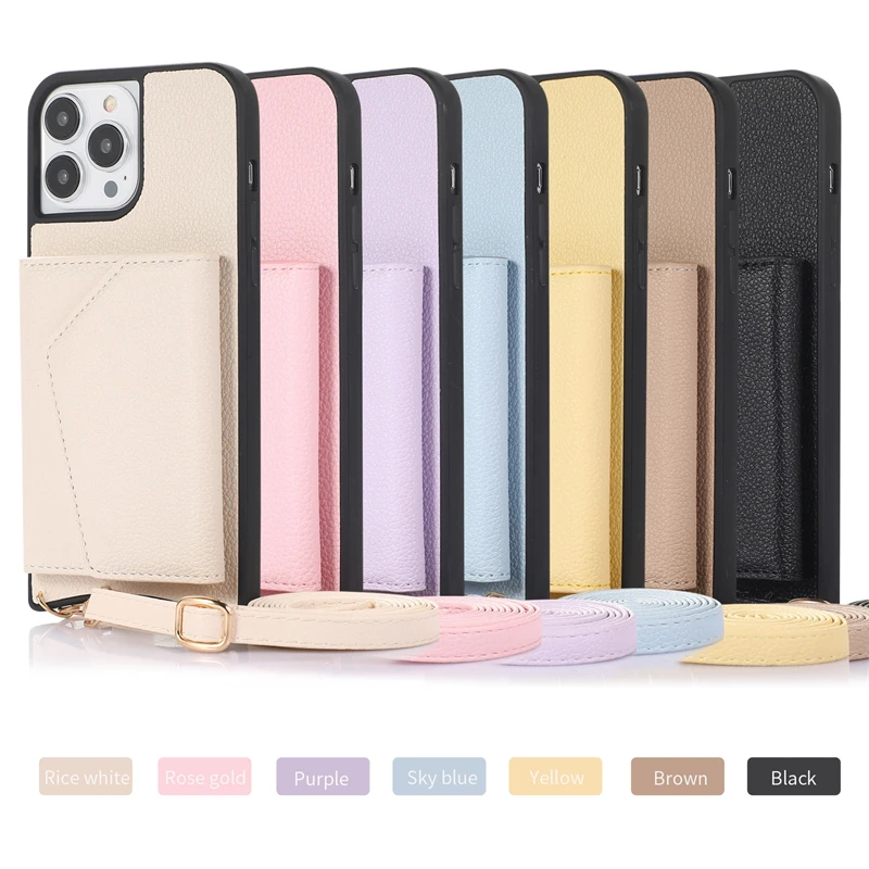 Wallet Shoulder Strap Phone Case for iPhone 14 Pro Max 13 12 11 Pro 14 Plus Lady Leather Card Pocket Lanyard Back Cover
Wallet Shoulder Strap Phone Case for iPhone 14 Pro Max 13 12 11 Pro 14 Plus Lady Leather Card Pocket Lanyard Back Cover