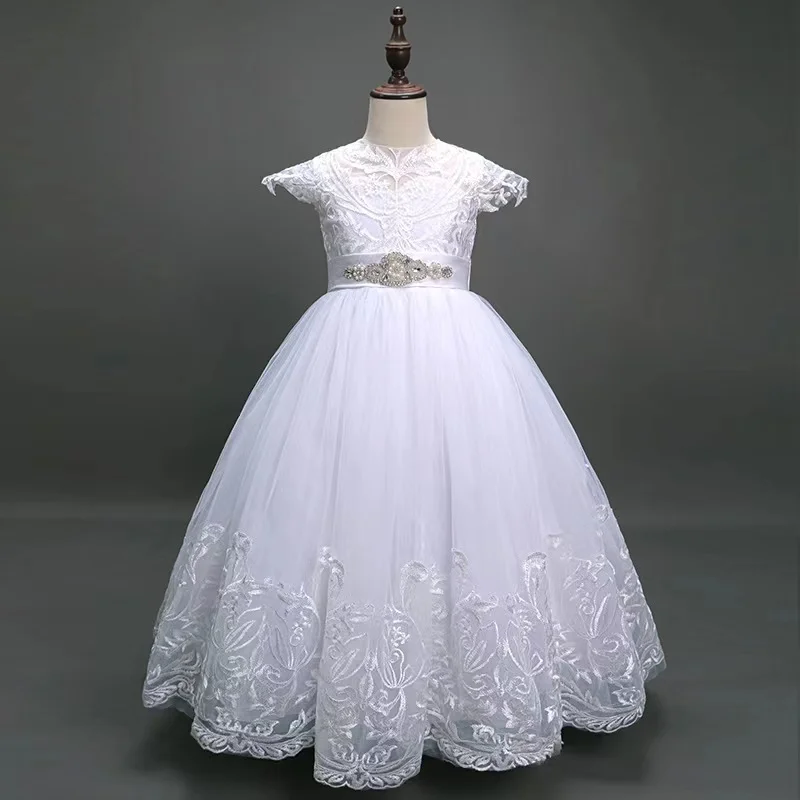 Teen Prom Evening Dresses For Girls White Lace Flower Girl Bridesmaid Formal Ball Gown Children Birthday Wedding Party Dress
Teen Prom Evening Dresses For Girls White Lace Flower Girl Bridesmaid Formal Ball Gown Children Birthday Wedding Party Dress