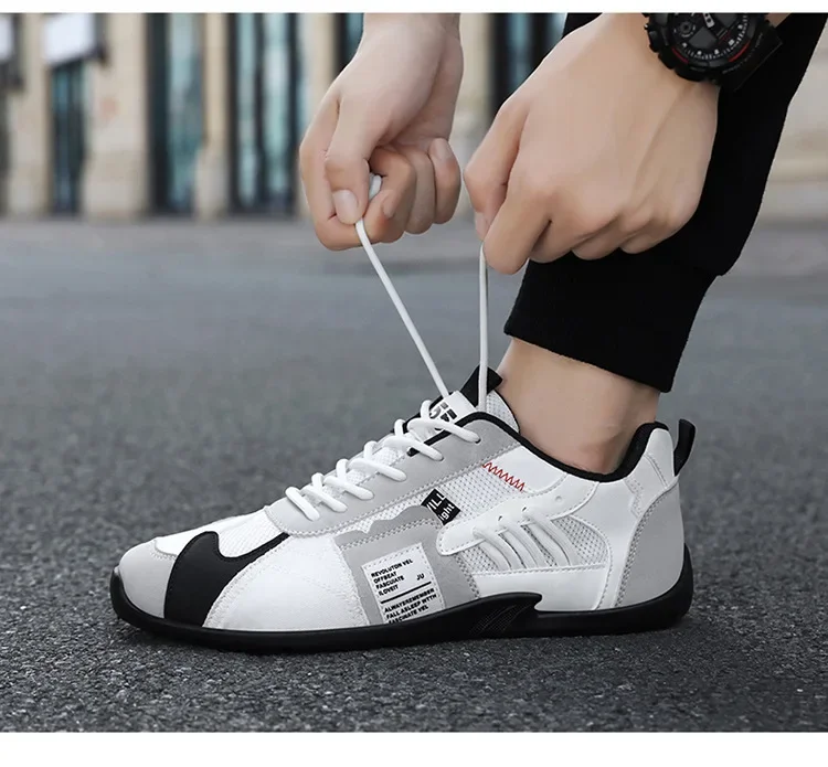 Low-Top Men's Casual Shoes Breathable Retro Sporty Style Summer New Fashion Trendy Bean Board Shoes Comfortable Rubber Sole Low-Top Men's Casual Shoes Breathable Retro Sporty Style Summer New Fashion Trendy Bean Board Shoes Comfortable Rubber Sole