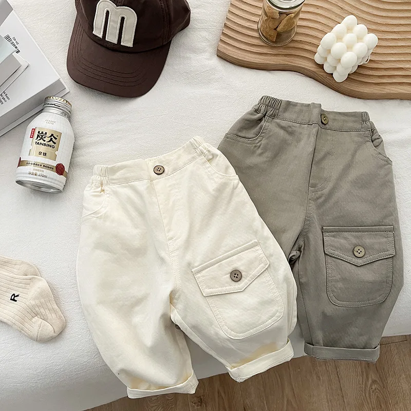 Children Clothing Boys Pants 2023 Spring Autumn Korean Style Casual Baby Solid Color Fashionable Full Length Simple Pants
Children Clothing Boys Pants 2023 Spring Autumn Korean Style Casual Baby Solid Color Fashionable Full Length Simple Pants