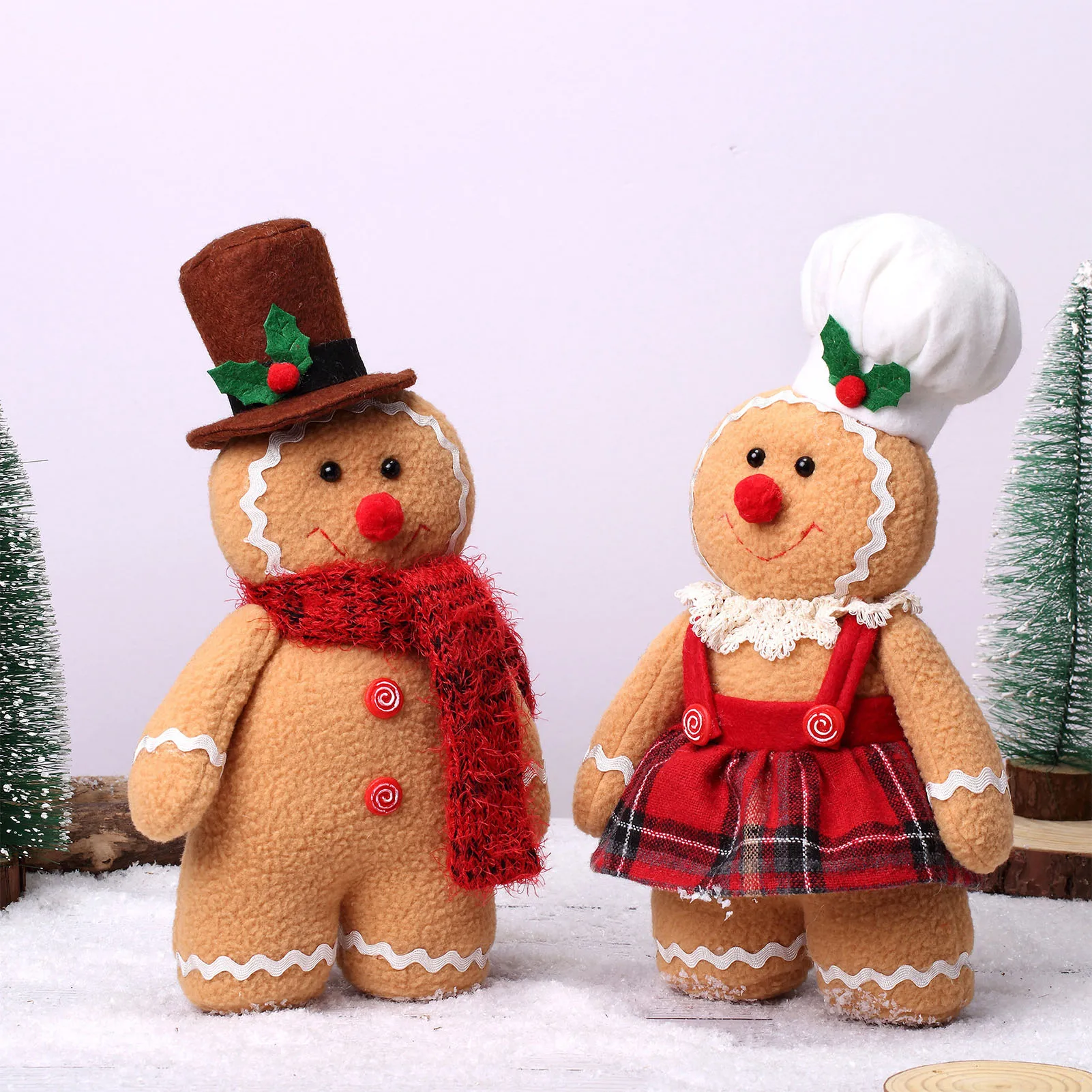 

Рождественская кукла из имбиря, Рождественское украшение для имбиря, украшения для рождественской елки, милый Рождественский Забавный подарок для детей на новый год