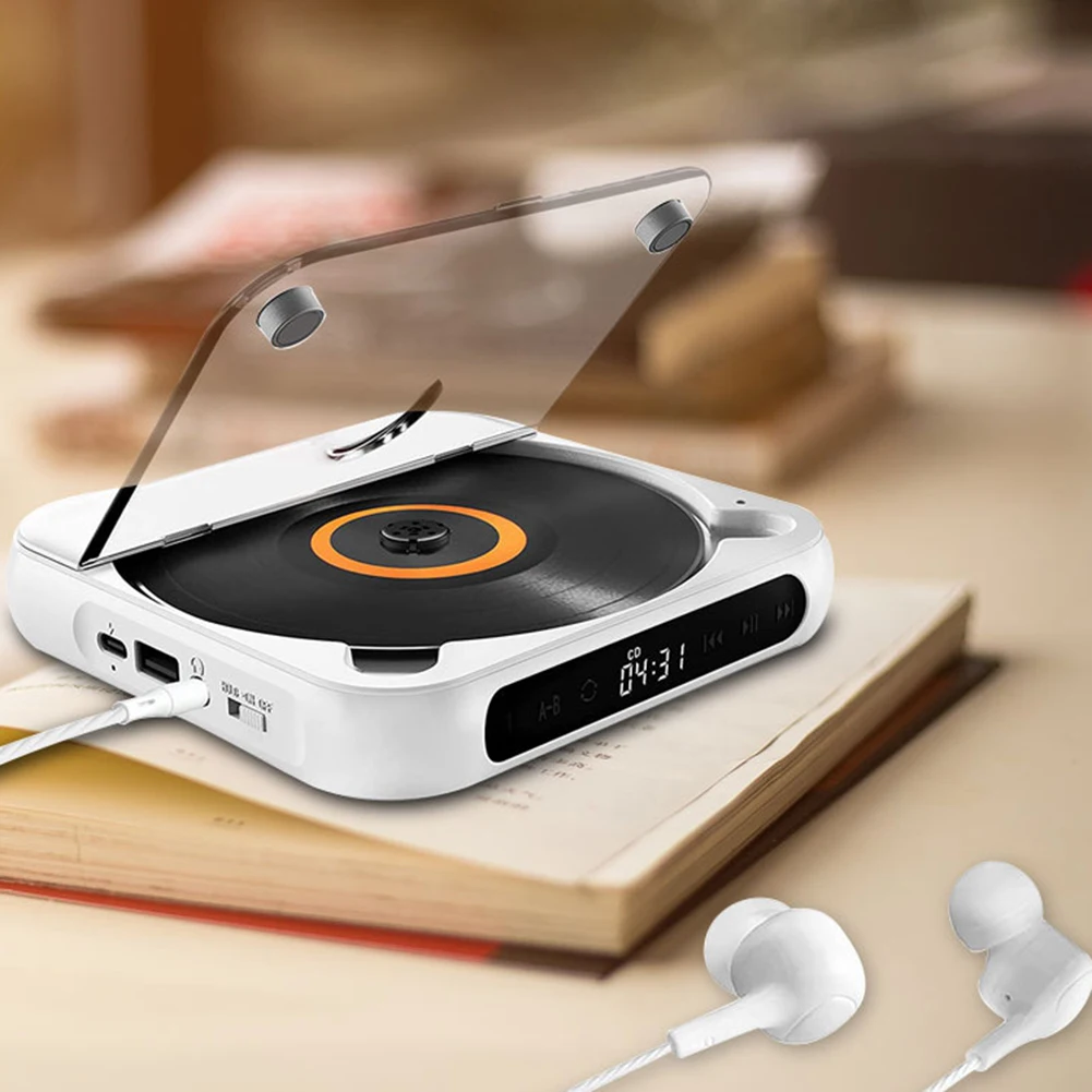 Versatile Portable CD Player With Bluetooth-Compatible 5.3 Speaker For Music Lovers Language Learners And Children's Education
Versatile Portable CD Player With Bluetooth-Compatible 5.3 Speaker For Music Lovers Language Learners And Children's Education