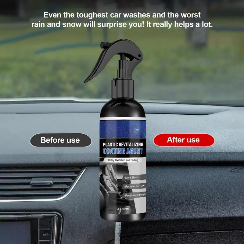 

Car Polish Coating 100ml Car Leather Restore Car Cleaning Polisher Car Polisher Spray For Dashboard Seats Steering Wheel