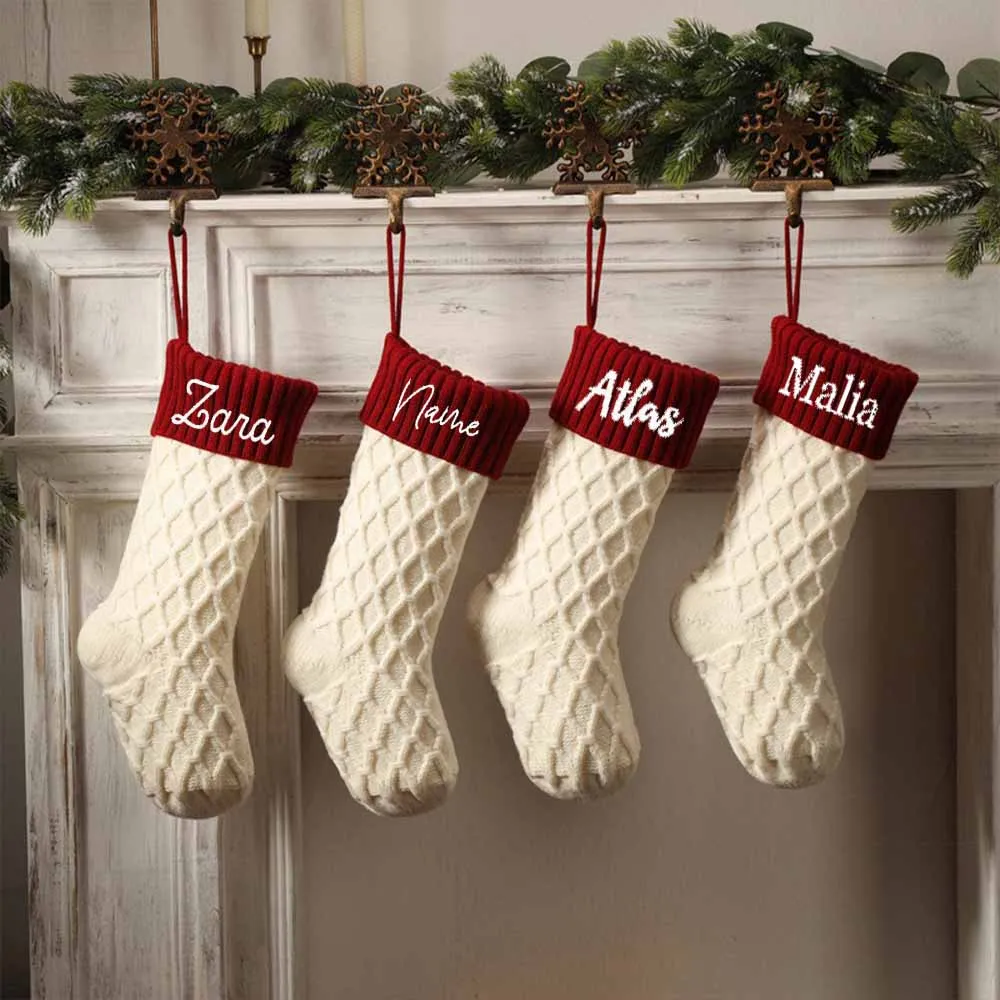 Personalized Knit Stockings,Monogram Christmas Stockings,Embroidered Christmas Stocking,Holiday Stocking, Family Stocking Gifts
Personalized Knit Stockings,Monogram Christmas Stockings,Embroidered Christmas Stocking,Holiday Stocking, Family Stocking Gifts